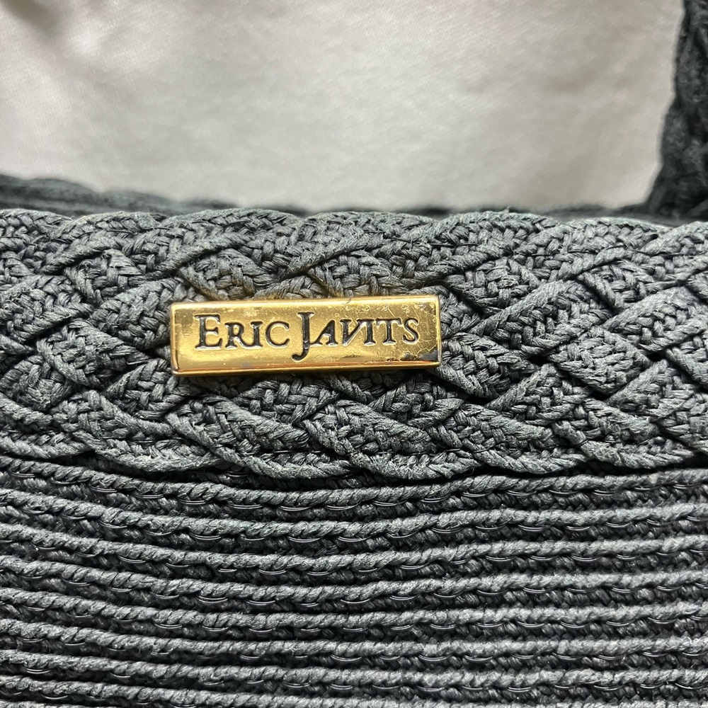 Vintage Eric Javits Blue Tote Bag - Picture 3 of 12